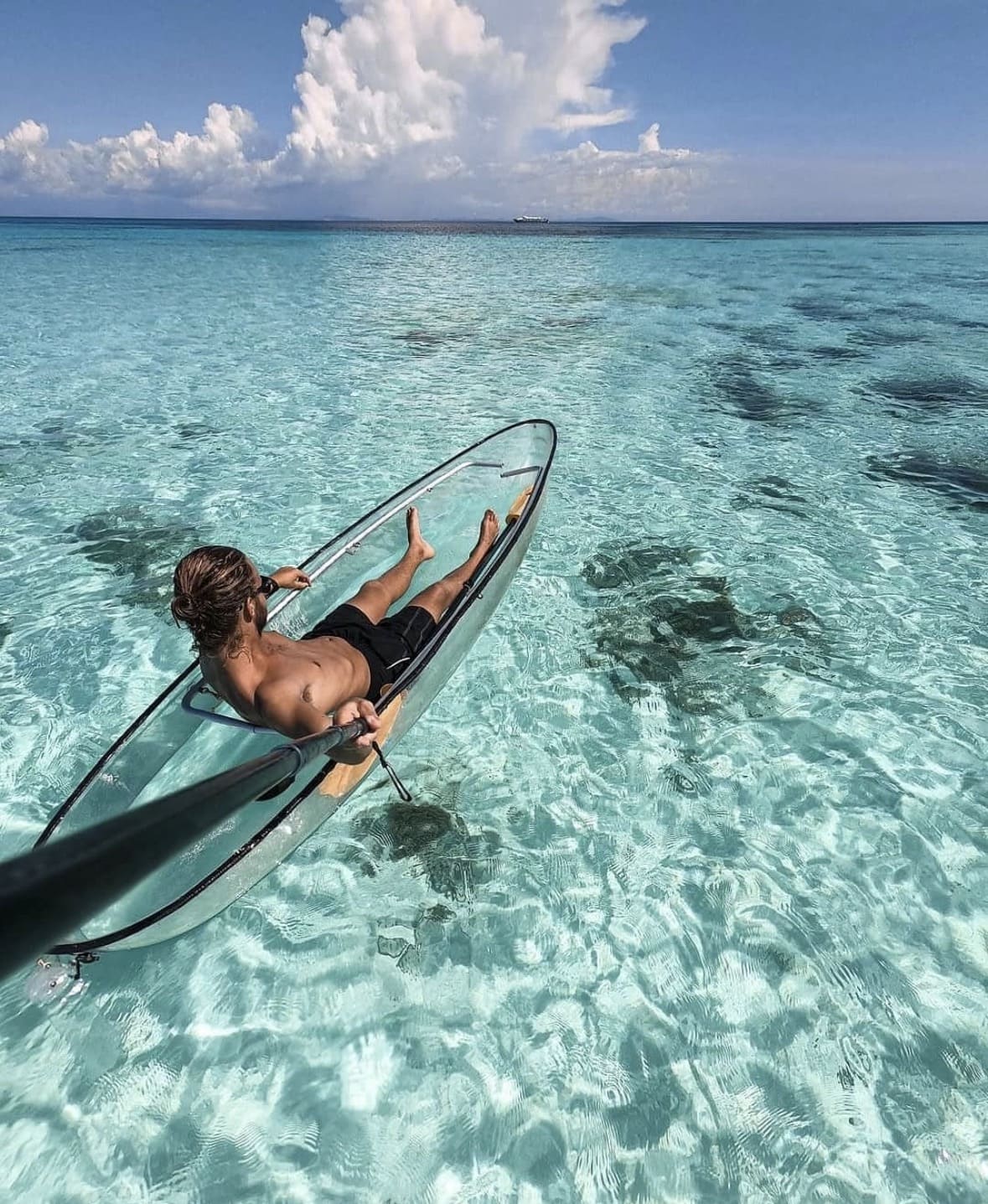Spectacular sunset on Mantanani Island beach Sabah Borneo Malaysia